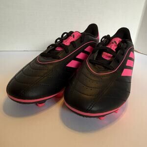 Adidas Goletto Youth Soccer Cleats Black Pink FG Size 4Y